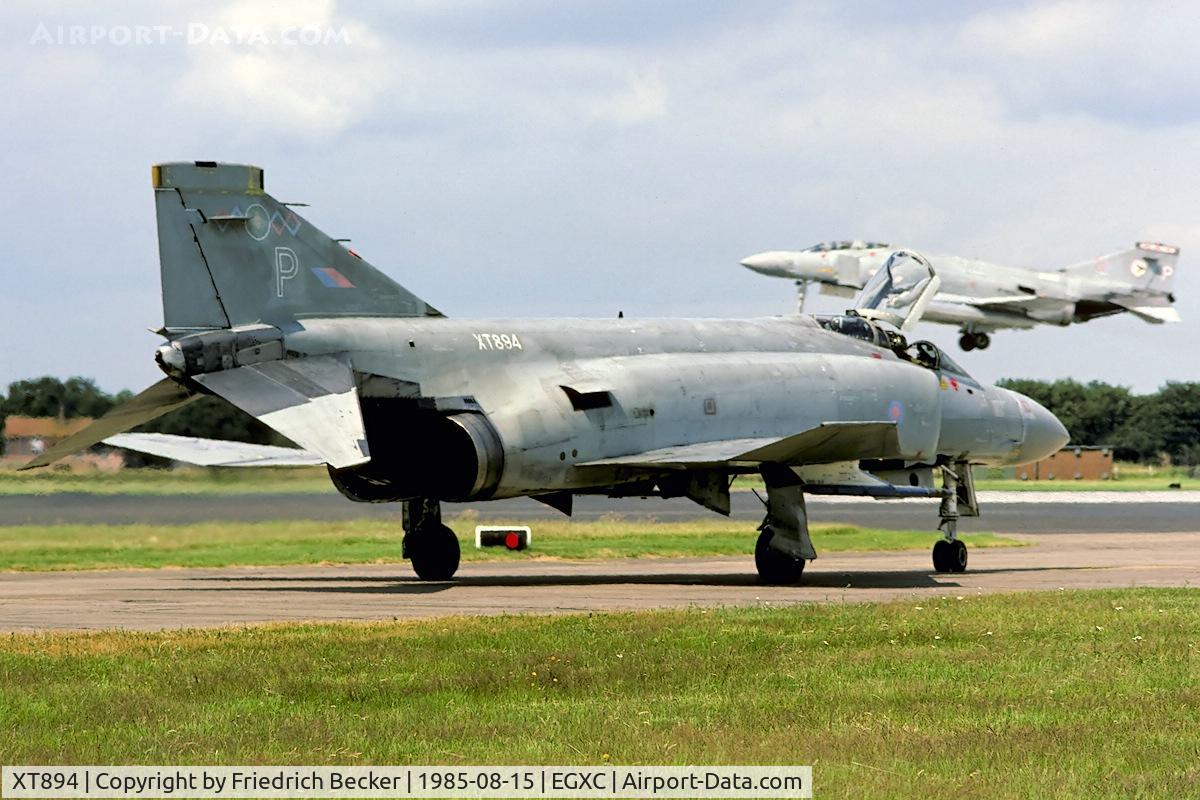 XT894, 1968 McDonnell Douglas Phantom FGR2 C/N 2370, holding point at RAF Coningsby