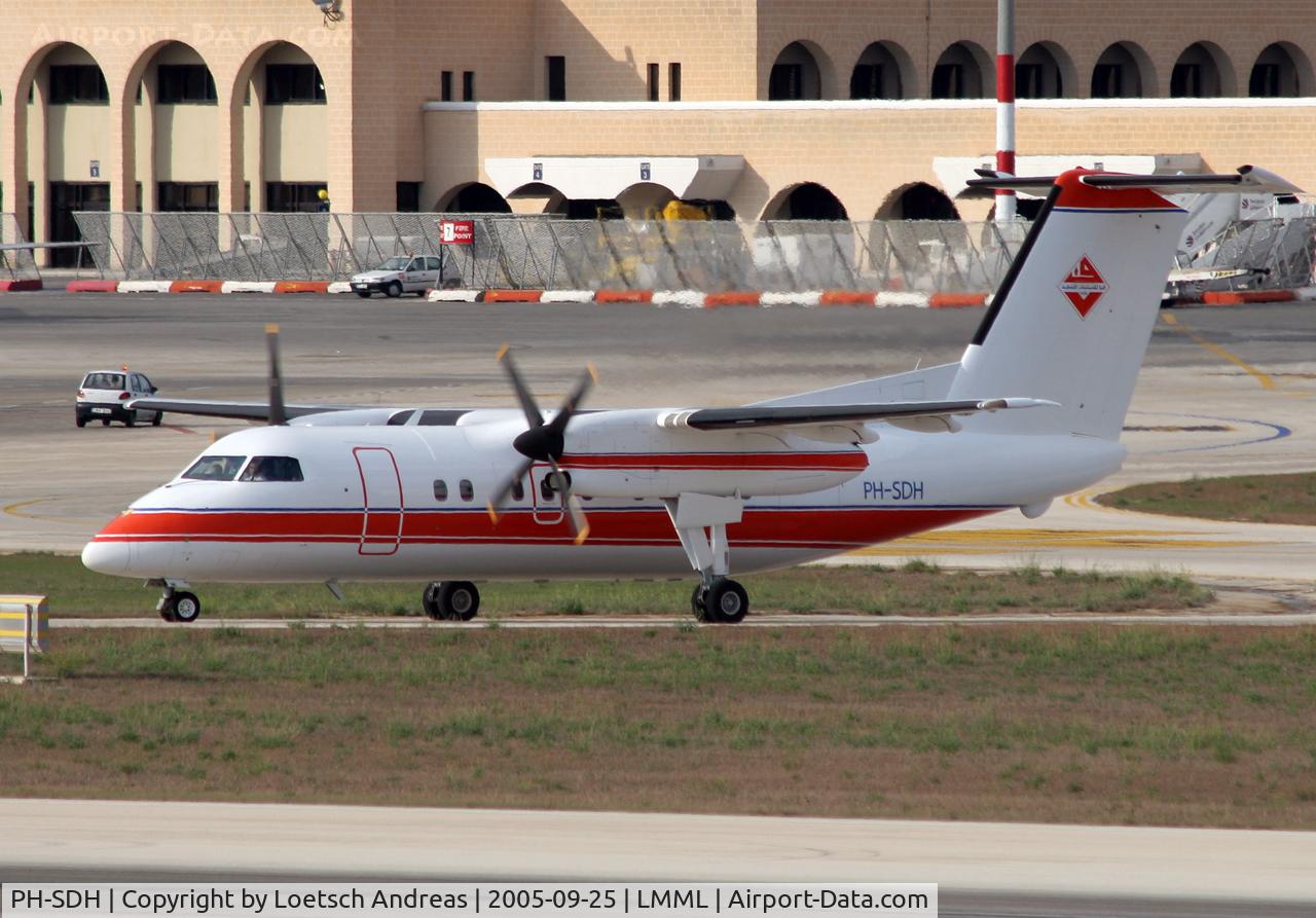 PH-SDH, 1990 De Havilland Canada DHC-8-102 Dash 8 C/N 222, ex Mobil oil AC - now to Medavia