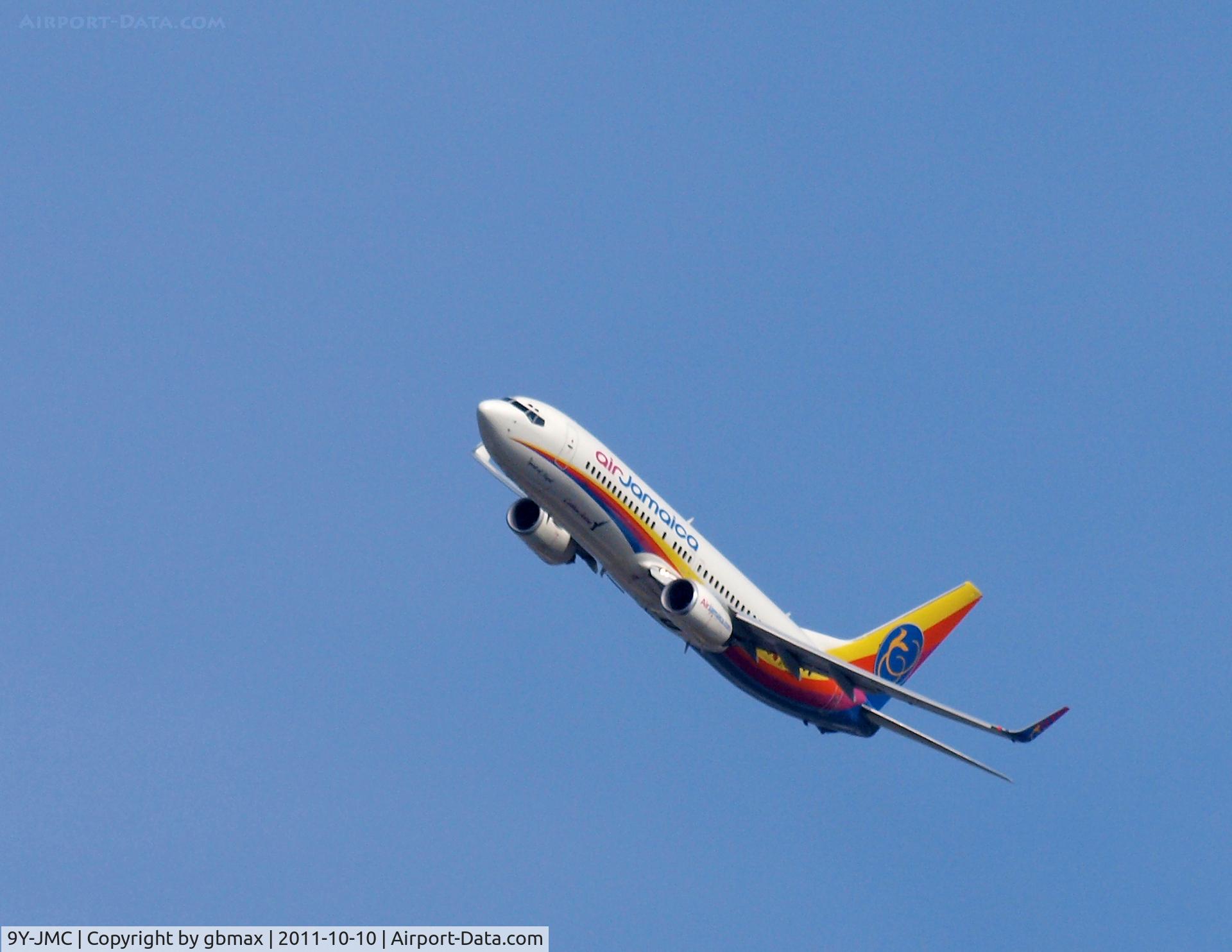 9Y-JMC, 2002 Boeing 737-8Q8 C/N 28252, Take-off from JFK