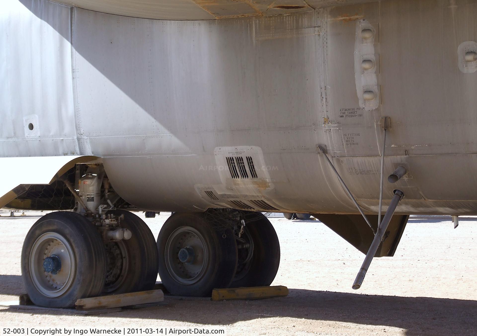 52-003, 1952 Boeing NB-52A Stratofortress C/N 16493, Boeing NB-52A Stratofortress at the Pima Air & Space Museum, Tucson AZ