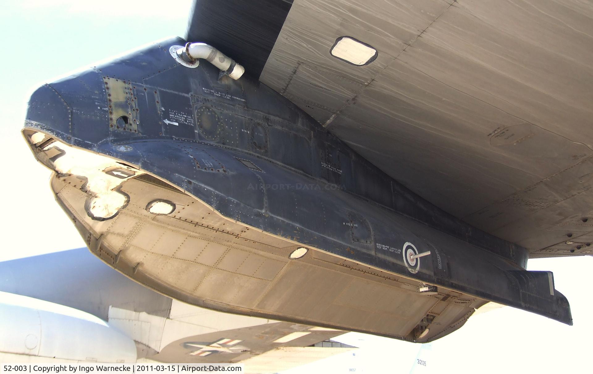 52-003, 1952 Boeing NB-52A Stratofortress C/N 16493, Boeing NB-52A Stratofortress at the Pima Air & Space Museum, Tucson AZ