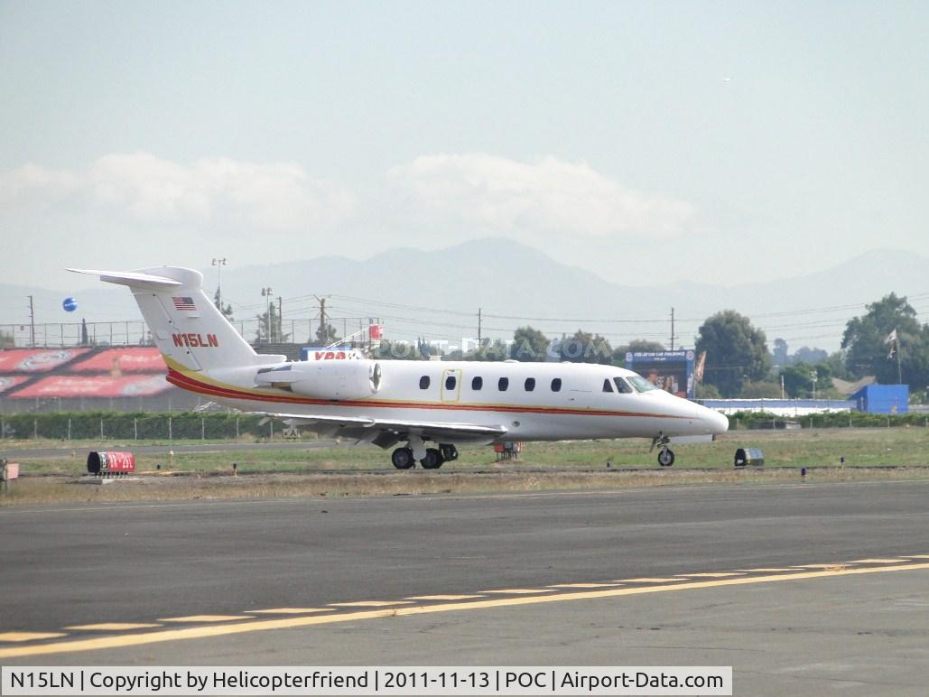 N15LN, 1992 Cessna 650 Citation VII C/N 650-7013, Turning off runway at taxiway Bravo