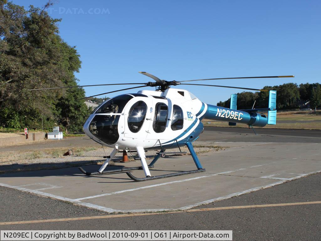 N209EC, 2007 MD Helicopters 600N C/N RN074, Parked on the tarmac in Cameron Park......yet the A/FD clearly states, 
