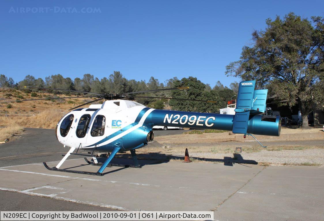 N209EC, 2007 MD Helicopters 600N C/N RN074, Parked on the tarmac in Cameron Park......yet the A/FD clearly states, 