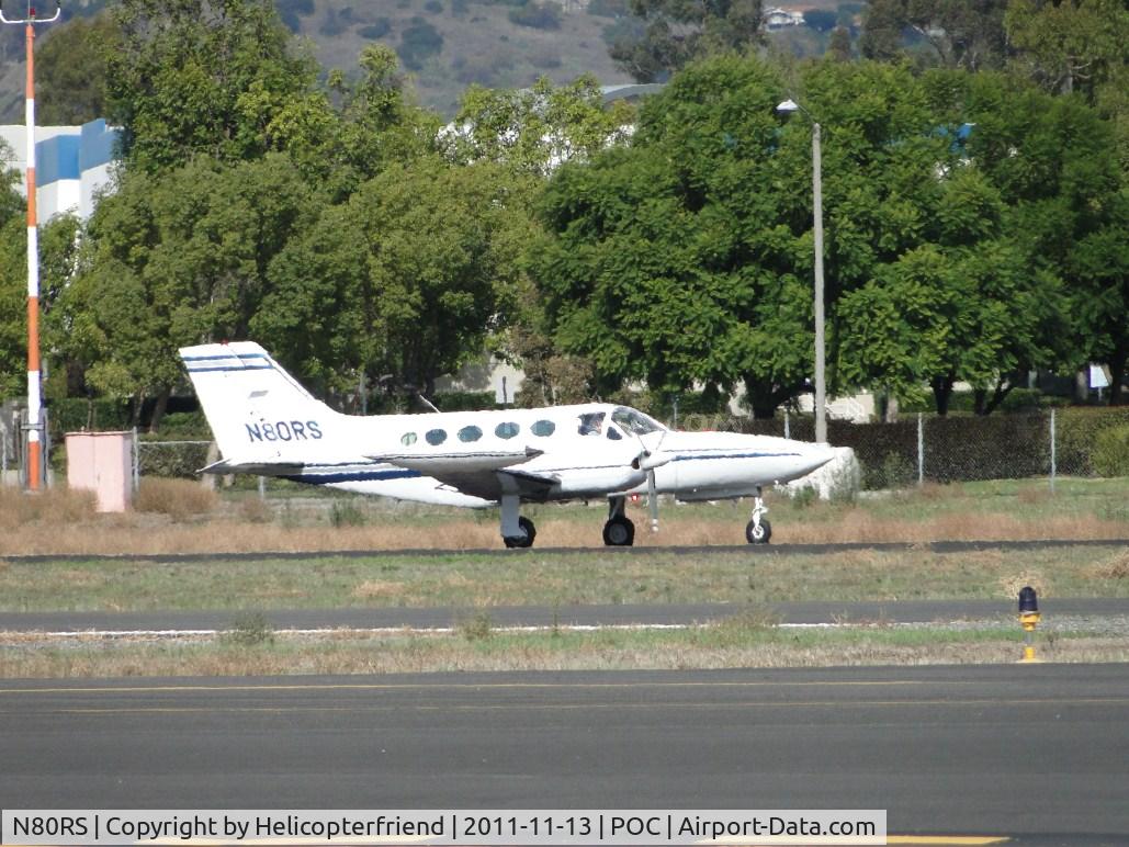 N80RS, 1975 Cessna 421B Golden Eagle C/N 421B0895, Taxiing on taxiway November enroute to runway 26R