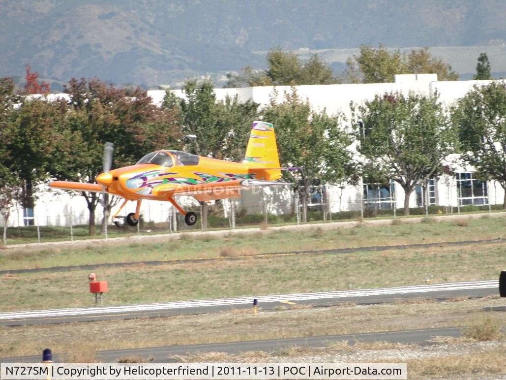 N727SM, Vans RV-7A C/N 72959, Over the threshold to runway 26L
