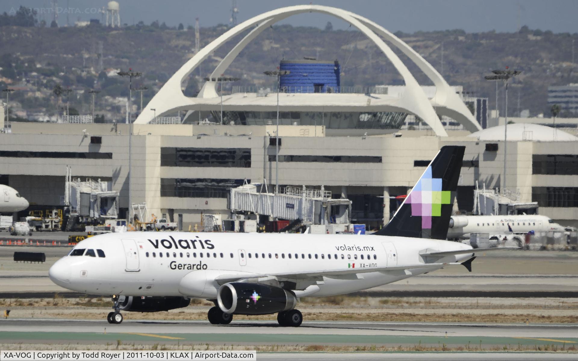 XA-VOG, 2007 Airbus A319-133 C/N 3175, Arriving at LAX