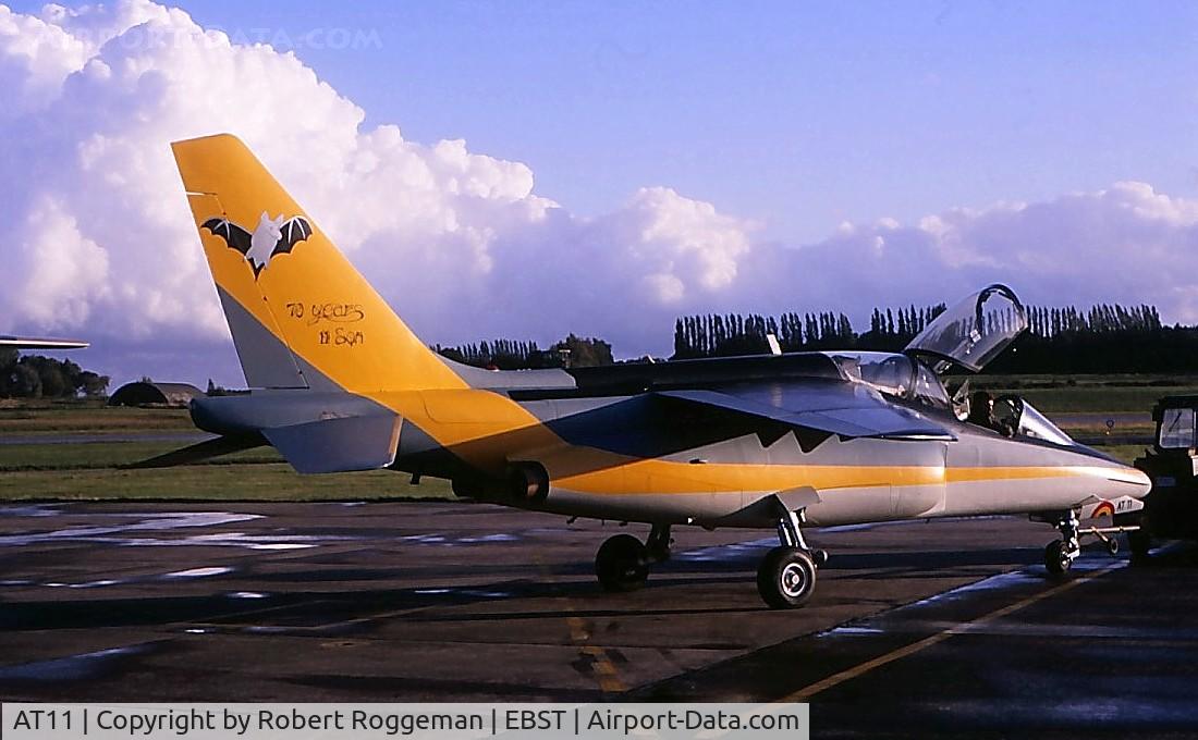 AT11, Dassault-Dornier Alpha Jet 1B C/N B11/1032, 1988.BATBIRD.70 YEARS 11 SQUADRON.
