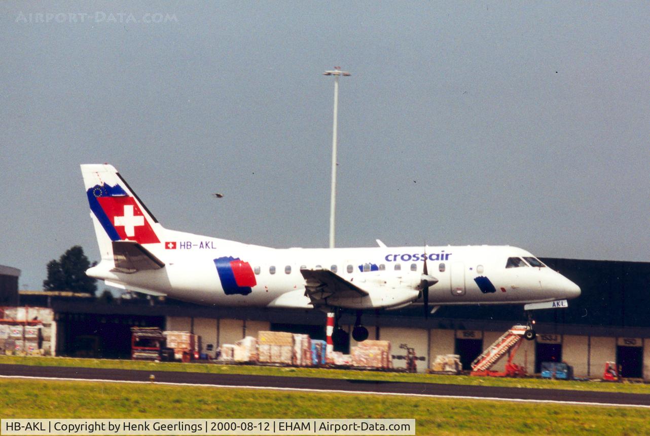 HB-AKL, 1990 Saab 340B C/N 340B-215, Crossair