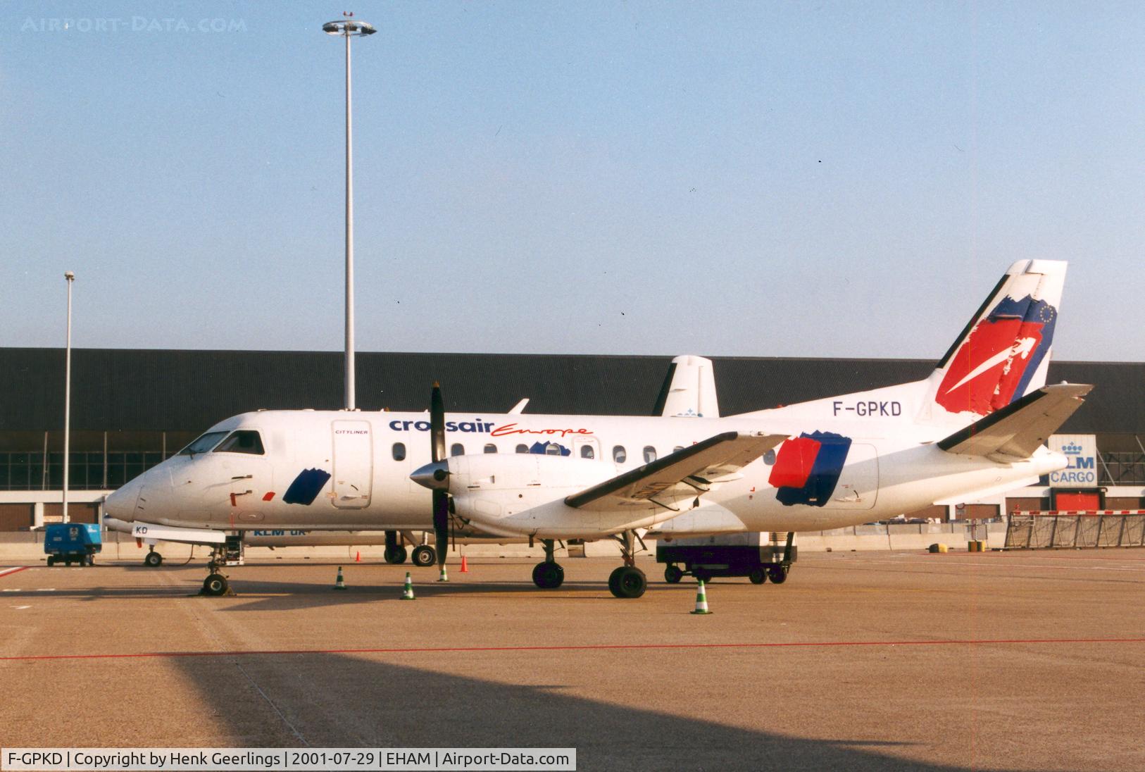F-GPKD, 1989 Saab 340B C/N 340B-173, Crossair Europe