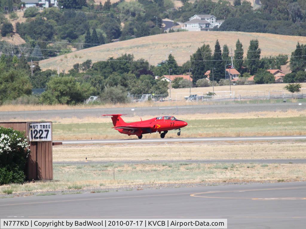 N777KD, 1971 Aero L-29 Delfin C/N 194146, Landing at Nut Tree airport.