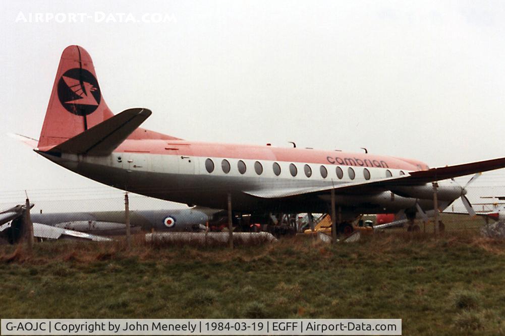 G-AOJC, 1956 Vickers Viscount 802 C/N 152, stored