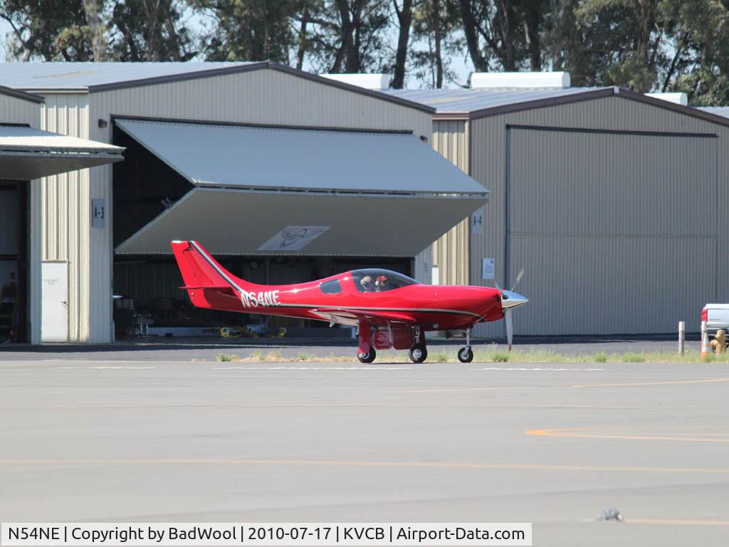 N54NE, 2005 Lancair Legacy C/N L2K-002, Taxiing at Nut Tree airport.