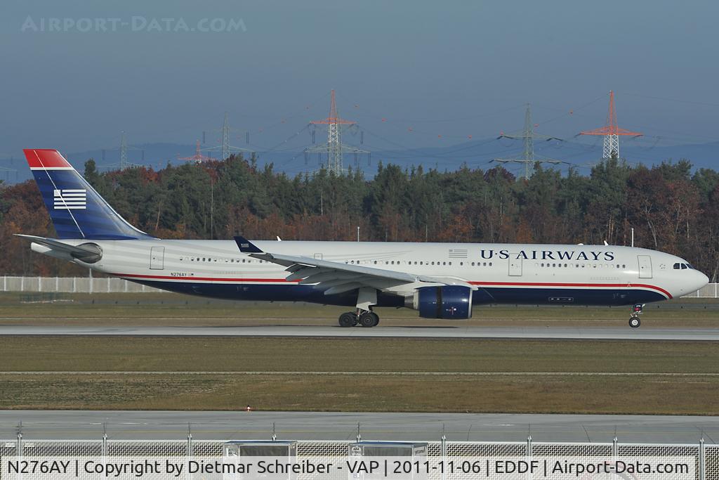 N276AY, 2000 Airbus A330-323 C/N 375, US AIrways Airbus 330-300