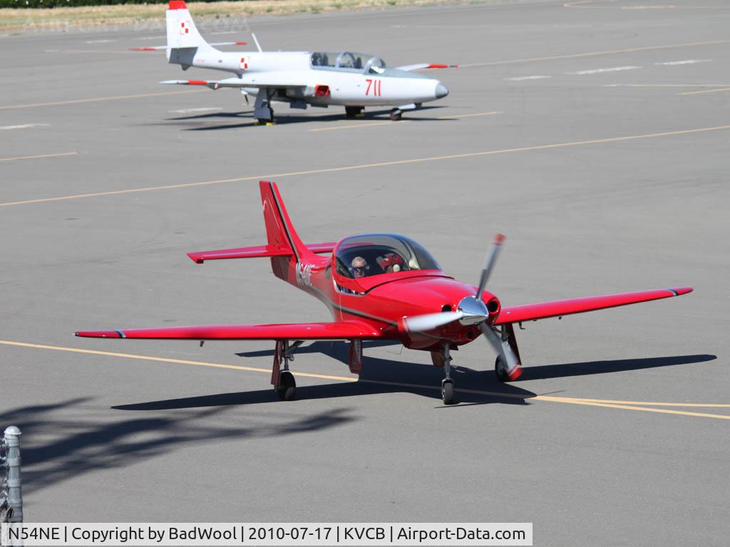 N54NE, 2005 Lancair Legacy C/N L2K-002, Taxiing at Nut Tree airport.