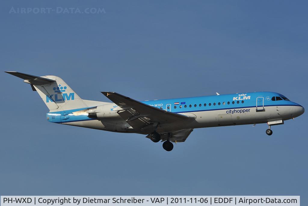 PH-WXD, 1995 Fokker 70 (F-28-0070) C/N 11563, KLM Fokker 70
