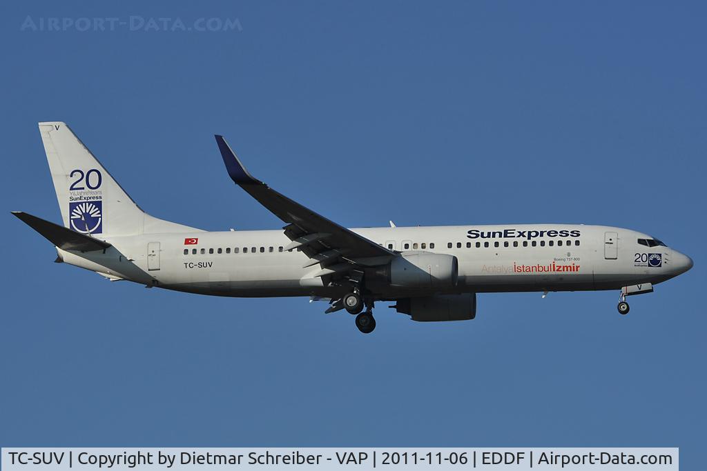 TC-SUV, 2001 Boeing 737-86N C/N 30807, Sun Express Boeing 737-800