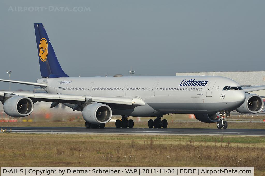 D-AIHS, 2007 Airbus A340-642 C/N 812, Lufthansa Airbus 340-600