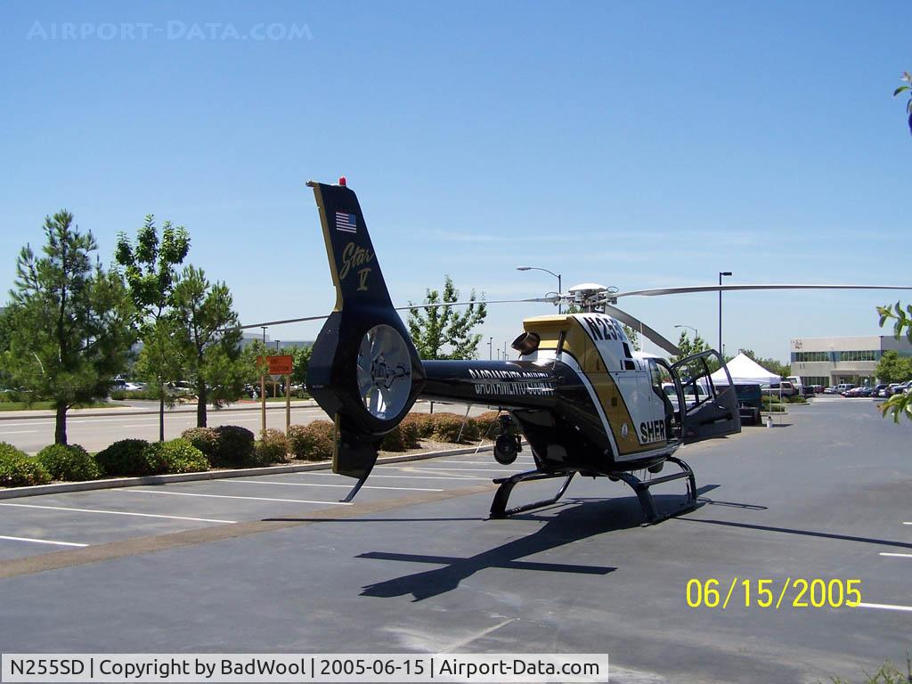 N255SD, 2000 Eurocopter EC-120B C/N 1102, On display in the Blue Shield parking lot in Rancho Codova, CA for a Safety Fair.