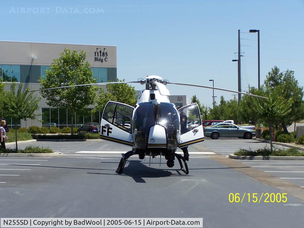 N255SD, 2000 Eurocopter EC-120B C/N 1102, On display in the Blue Shield parking lot in Rancho Codova, CA for a Safety Fair.