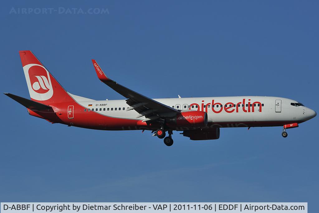D-ABBF, 2002 Boeing 737-86J C/N 32917, Air Berlin Boeing 737-800