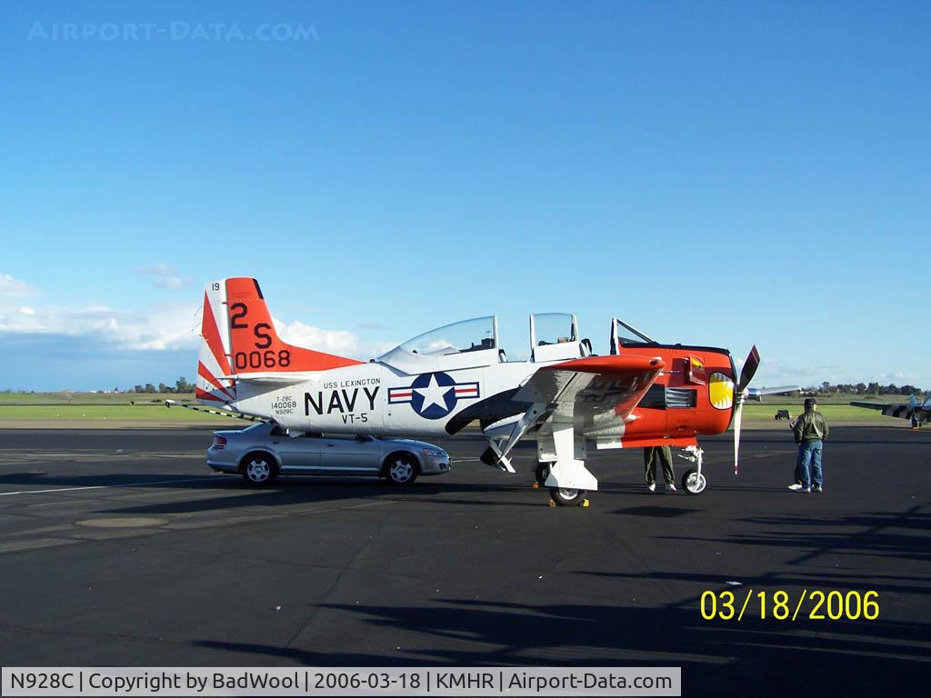 N928C, 1956 North American T-28C Trojan C/N 226-16, Static display at the Capitol Airshow 2006.