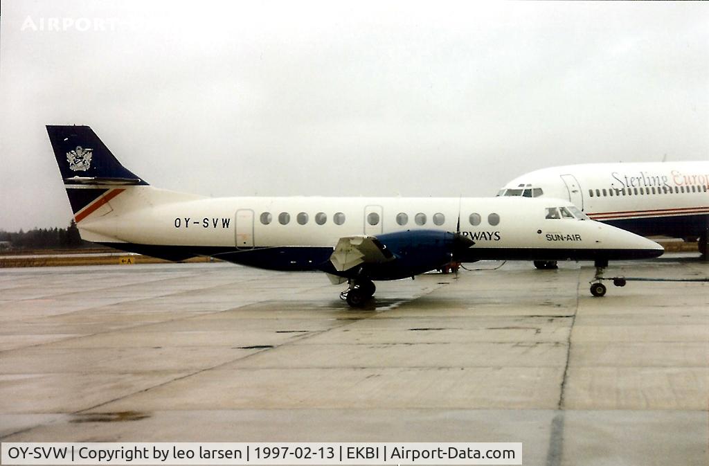 OY-SVW, 1995 British Aerospace Jetstream 41 C/N 41047, Billund Denmark 13.2.97