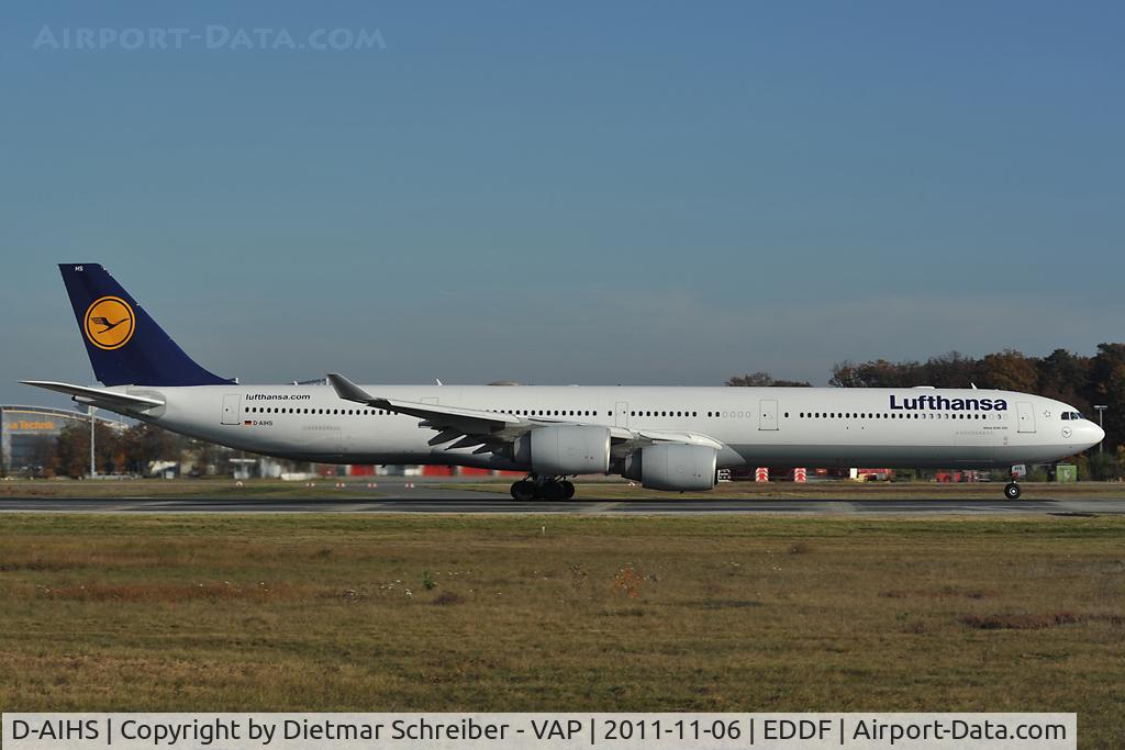 D-AIHS, 2007 Airbus A340-642 C/N 812, Lufthansa Airbus A340-600