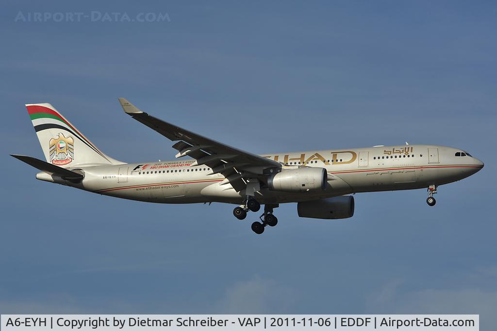A6-EYH, 2006 Airbus A330-243 C/N 729, Ethihad Airbus A330-200