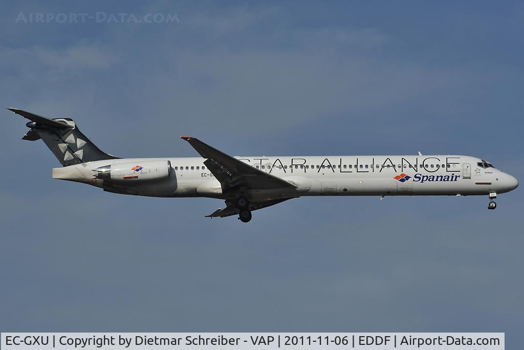 EC-GXU, 1988 McDonnell Douglas MD-83 C/N 49622, Spanair MD80