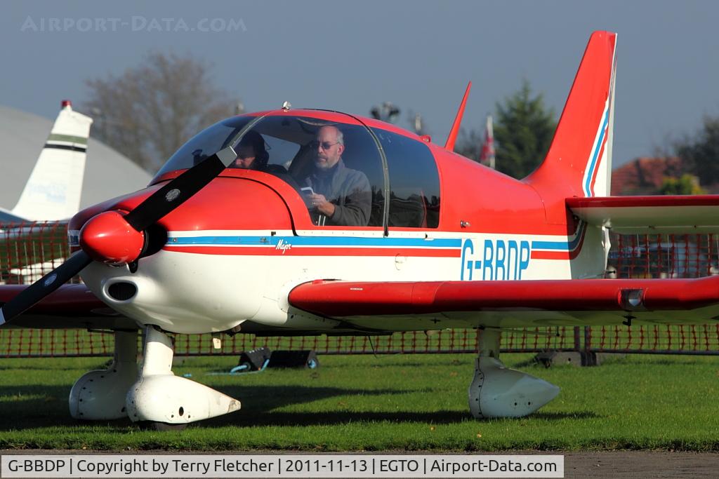 G-BBDP, 1973 Robin DR-400-160 Chevalier C/N 853, 1973 Avions Pierre Robin CEA DR400/160, c/n: 853 at Rochester, Kent