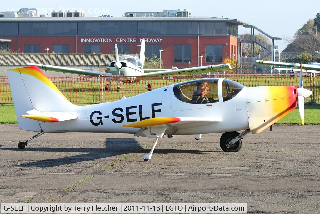 G-SELF, 2004 Europa Monowheel C/N PFA 247-12996, 2004 Hatcher Ej, Lams Ah And Crisp Nd EUROPA, c/n: PFA 247-12996 at Rochester, Kent