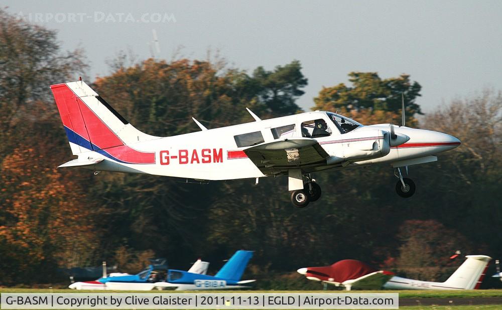 G-BASM, 1973 Piper PA-34-200 Seneca C/N 34-7350120, Ex: N16272>G-BASM - Once owned by; Eastern Green Caravan Park (Penzance) Ltd in February 1977