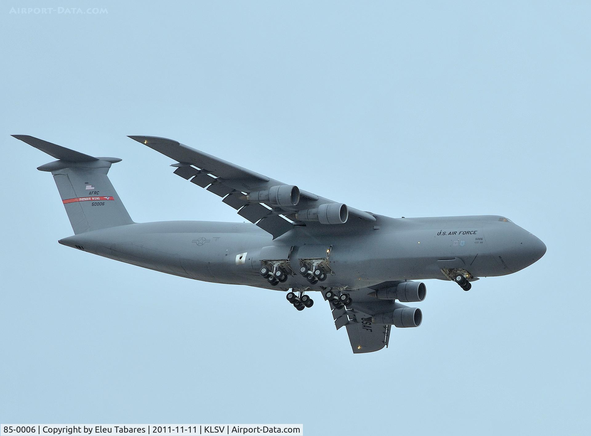 85-0006, 1985 Lockheed C-5B Galaxy C/N 500-0092, Taken during Aviation Nation 2011 at Nellis Air Force Base, Nevada.