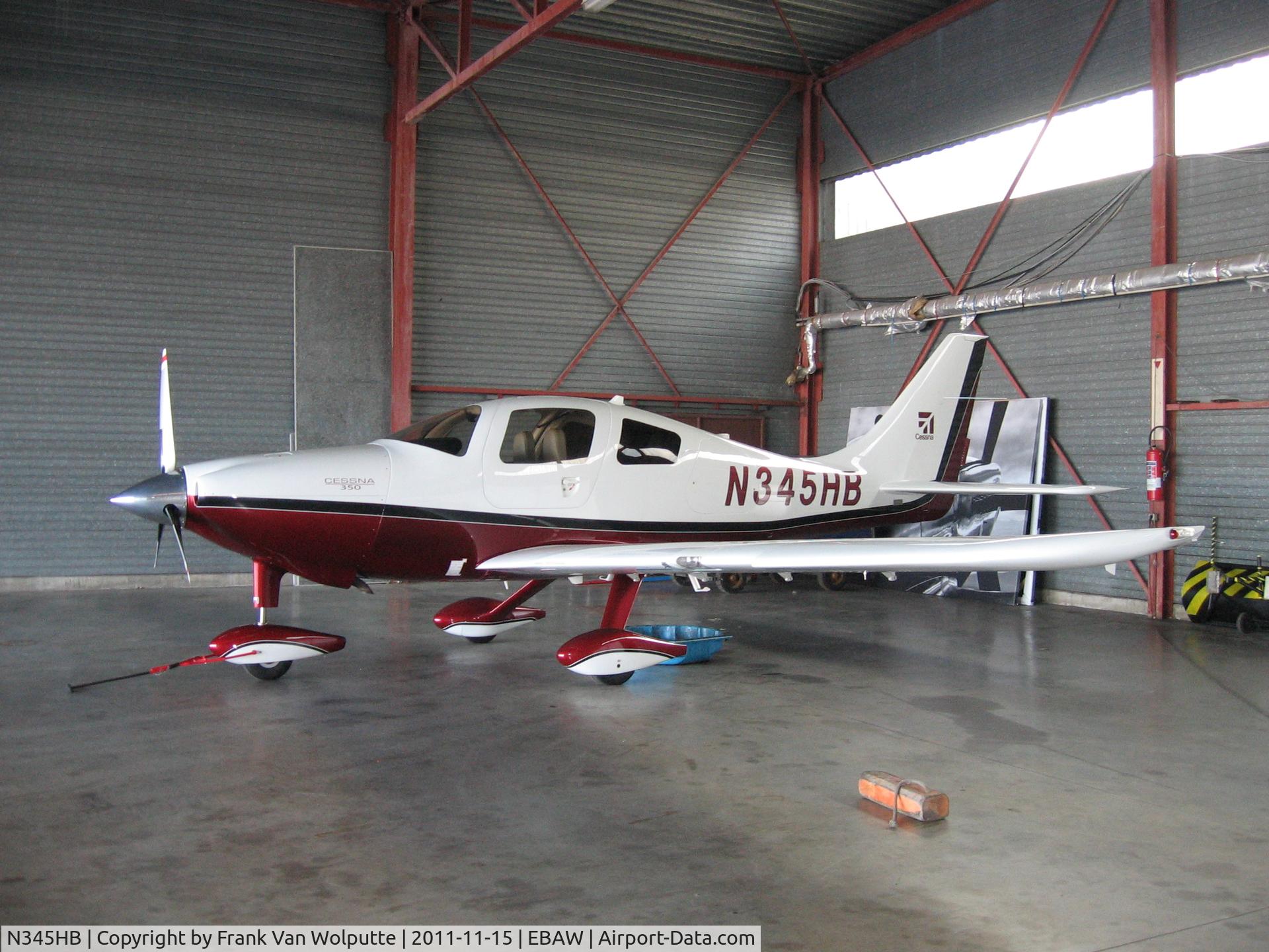 N345HB, 2008 Cessna LC42-550FG C/N 421011, In hangar Abelag