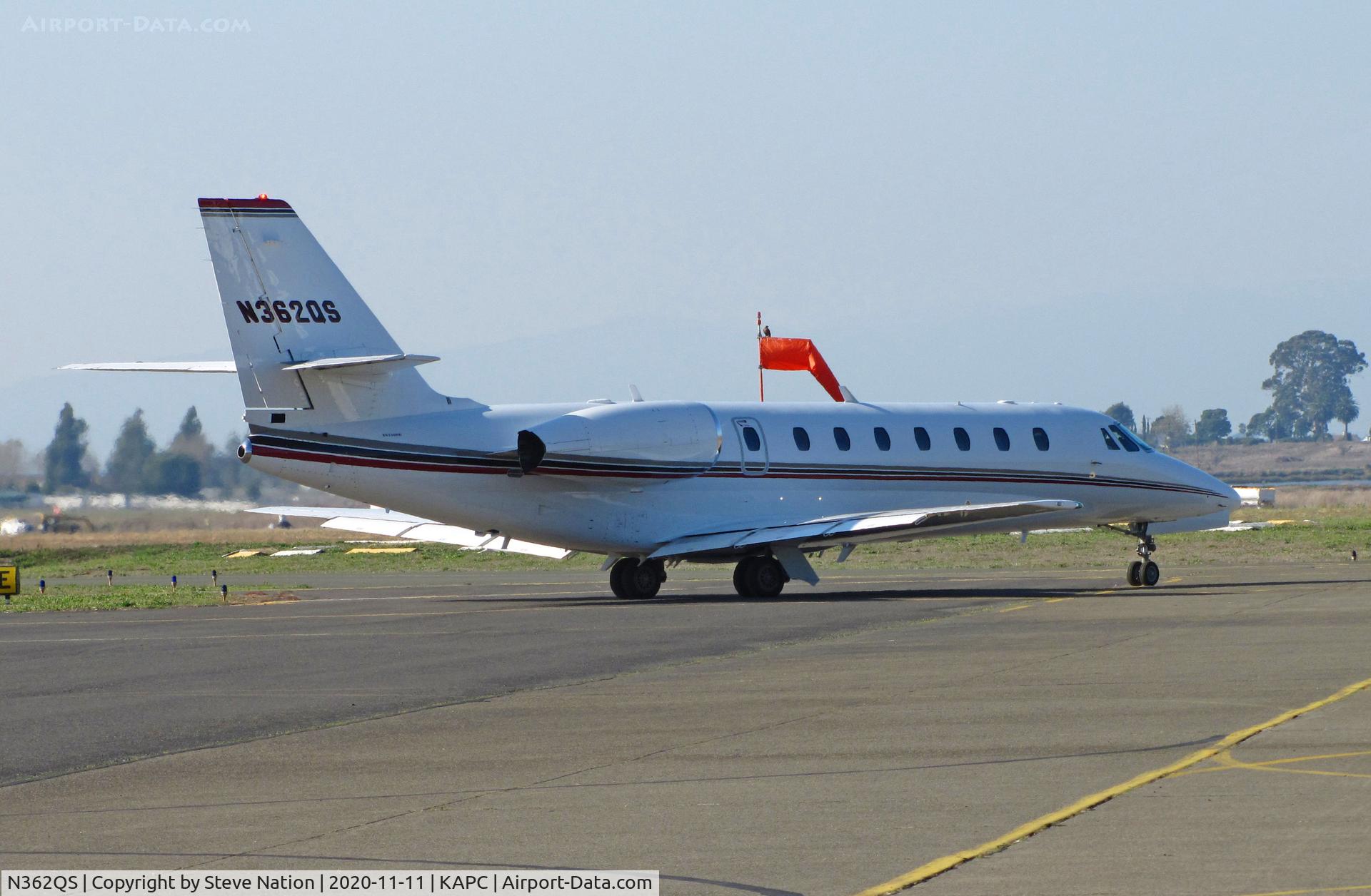 N362QS, 2005 Cessna 680 Citation Sovereign C/N 680-0051, Netjets 2005 Cessna 680 taxis @ Napa County Airport, CA