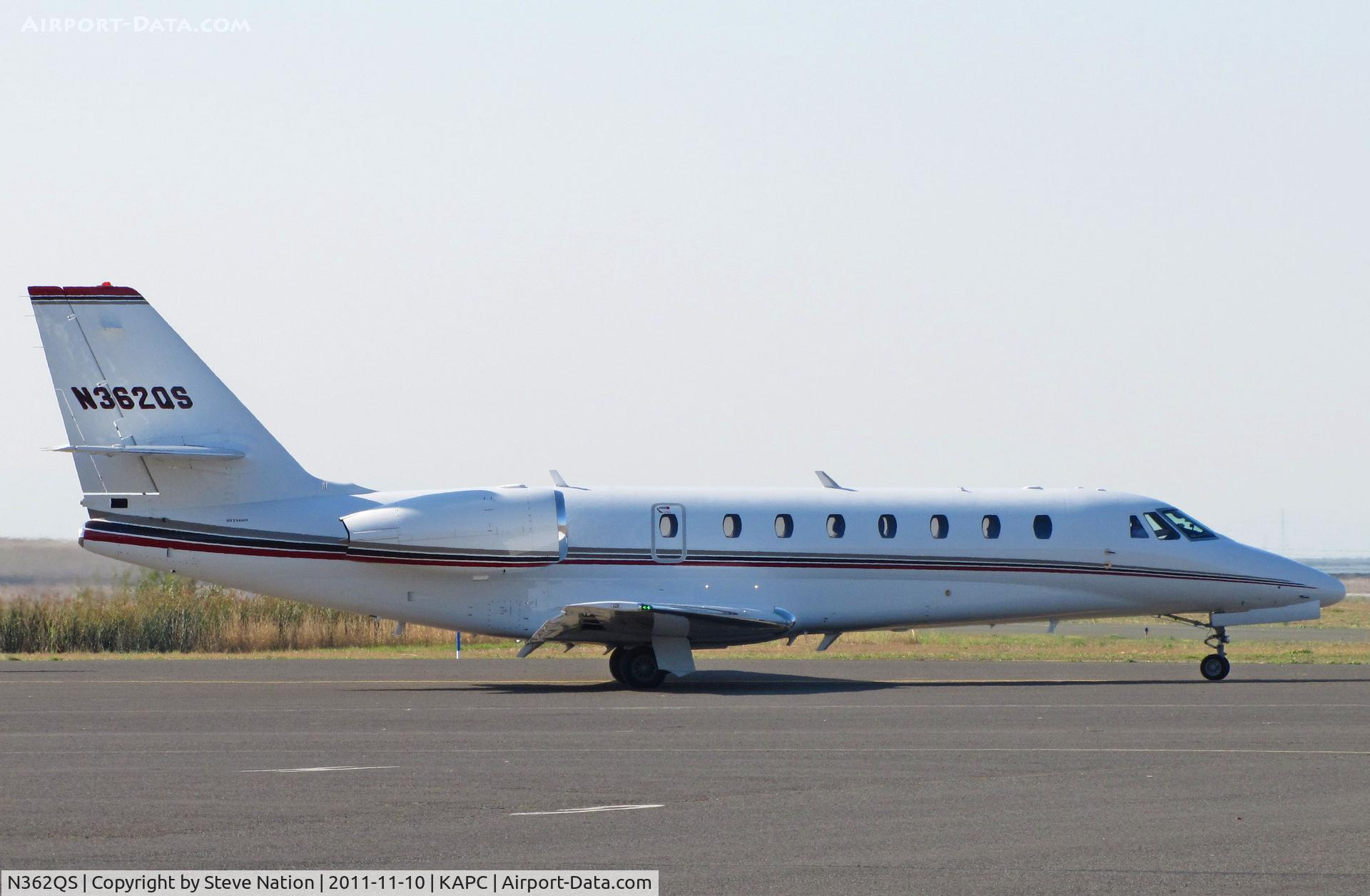 N362QS, 2005 Cessna 680 Citation Sovereign C/N 680-0051, Netjets 2005 Cessna 680 taxis @ Napa County Airport, CA