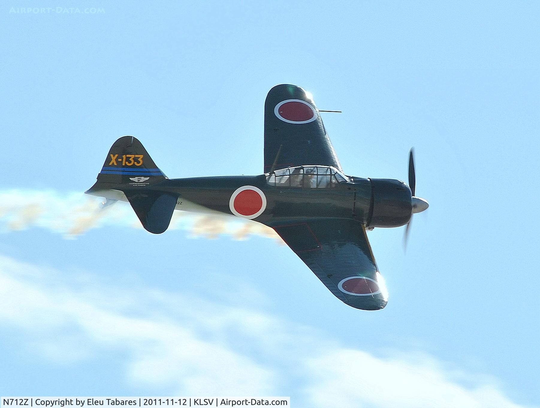 N712Z, 1942 Mitsubishi A6M3 Reisen (Zero) C/N 3869, Taken during Aviation Nation 2011 at Nellis Air Force Base, Nevada.
