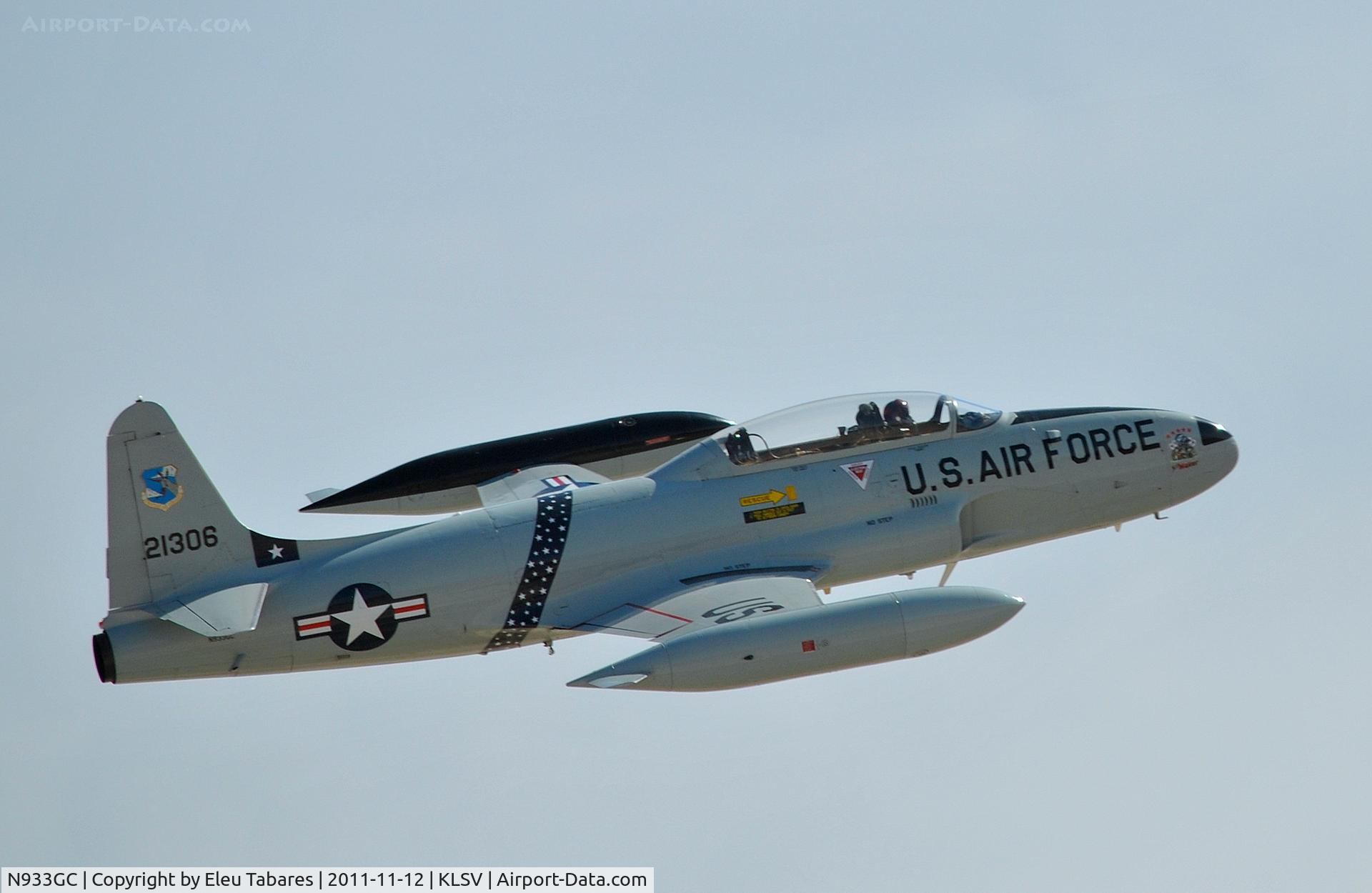 N933GC, 1954 Canadair T-33AN Silver Star 3 C/N T33-306, Taken during Aviation Nation 2011 at Nellis Air Force Base, Nevada.