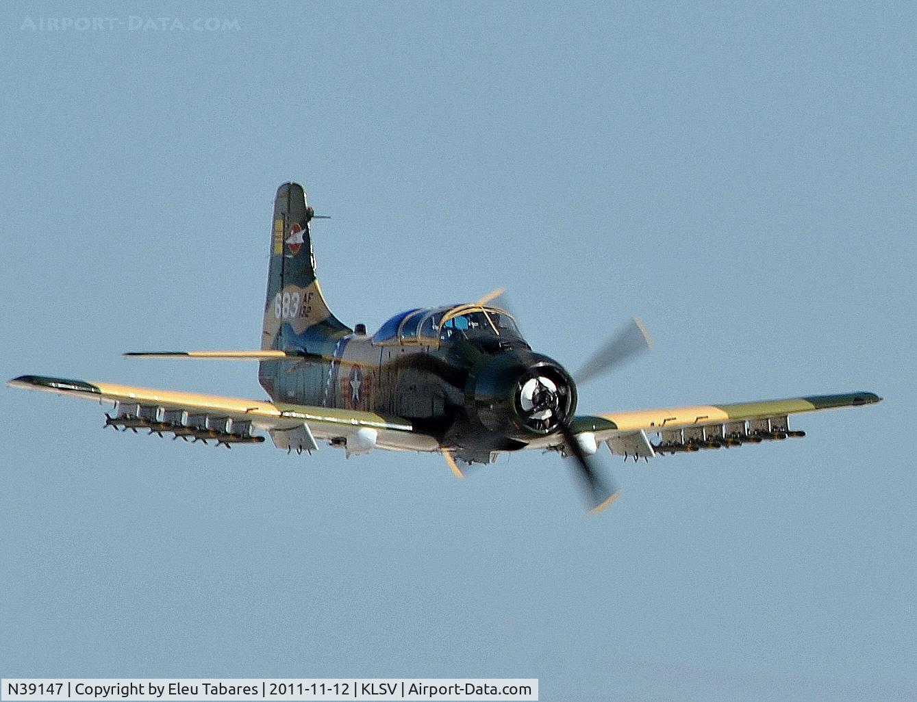N39147, Douglas AD-5 (A-1E) Skyraider C/N 9540, Taken during Aviation Nation 2011 at Nellis Air Force Base, Nevada.
