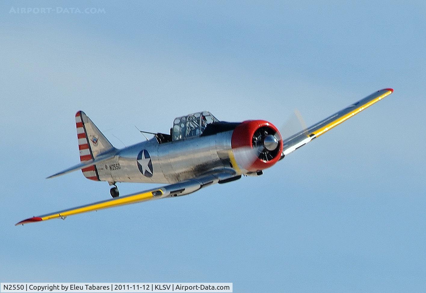 N2550, 1985 North American SNJ-5 Texan C/N 43683, Taken during Aviation Nation 2011 at Nellis Air Force Base, Nevada.
