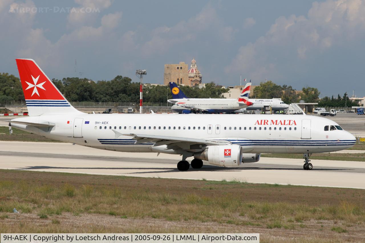 9H-AEK, 2004 Airbus A320-211 C/N 2291, runway 18ty