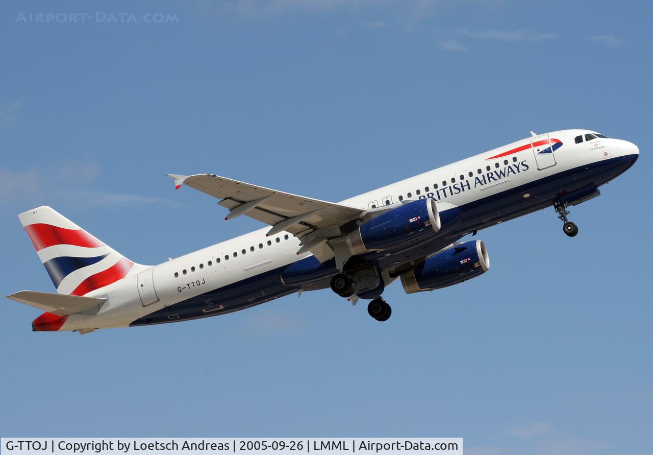 G-TTOJ, 2004 Airbus A320-232 C/N 2157, take off