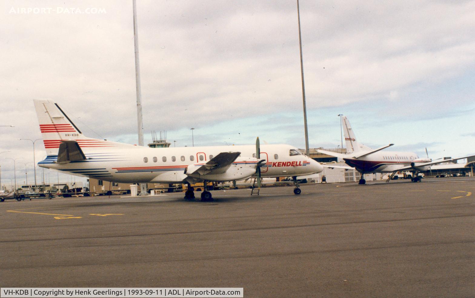 VH-KDB, 1984 Saab-Fairchild SF340 C/N 340A-008, Kendell Airlines. Ex PH-KJK of Netherlines