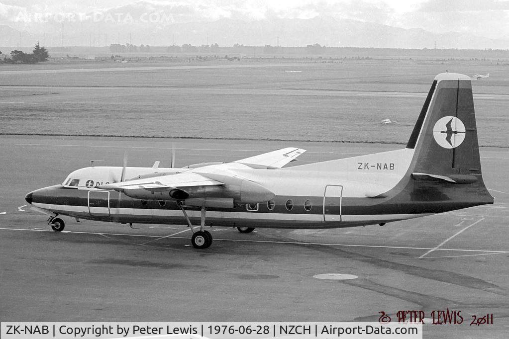 ZK-NAB, 1959 Fokker F.27-100 Friendship C/N 10119, NZ National Airways Corp., Wellington