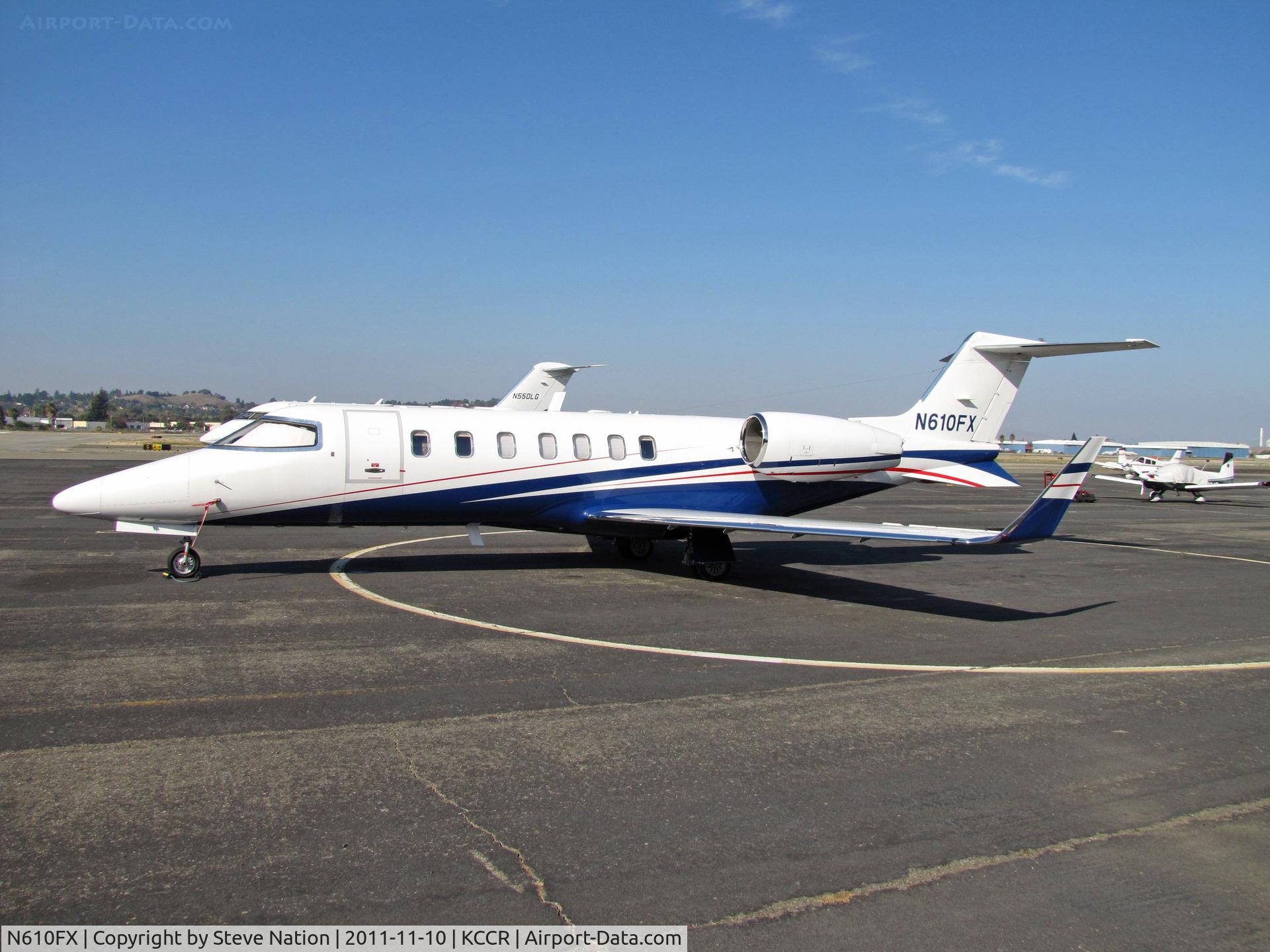 N610FX, 2005 Learjet 45 C/N 45-2027, Flexjets 2005 Learjet 45 on PSA ramp @ Concord, CA