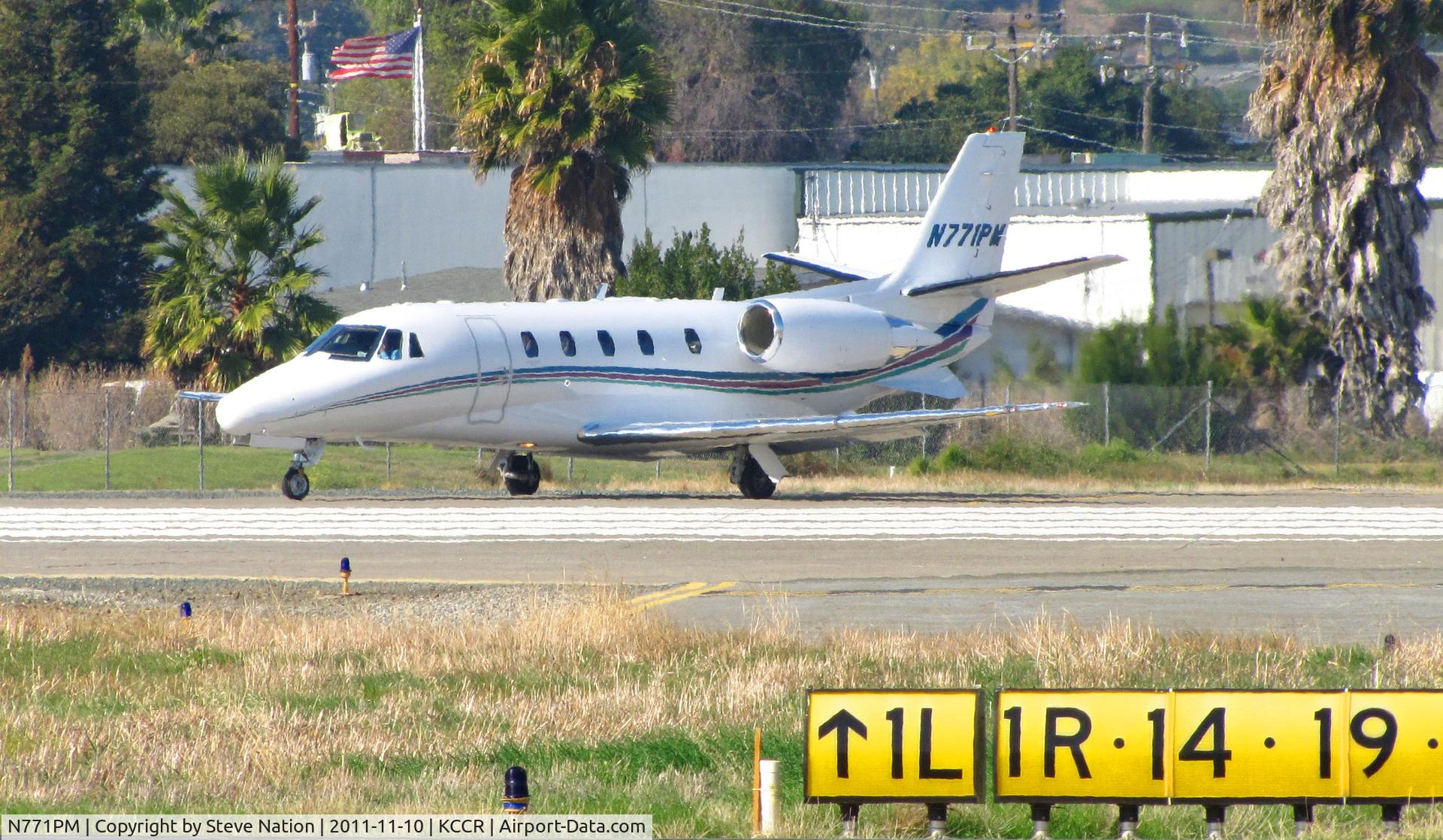 N771PM, 2008 Cessna 560XL C/N 560-5799, TBN Group/Peppermill, Inc. (Reno, NV)2008 Cessna 560XL taxying to RWY 1L @ Concord, CA