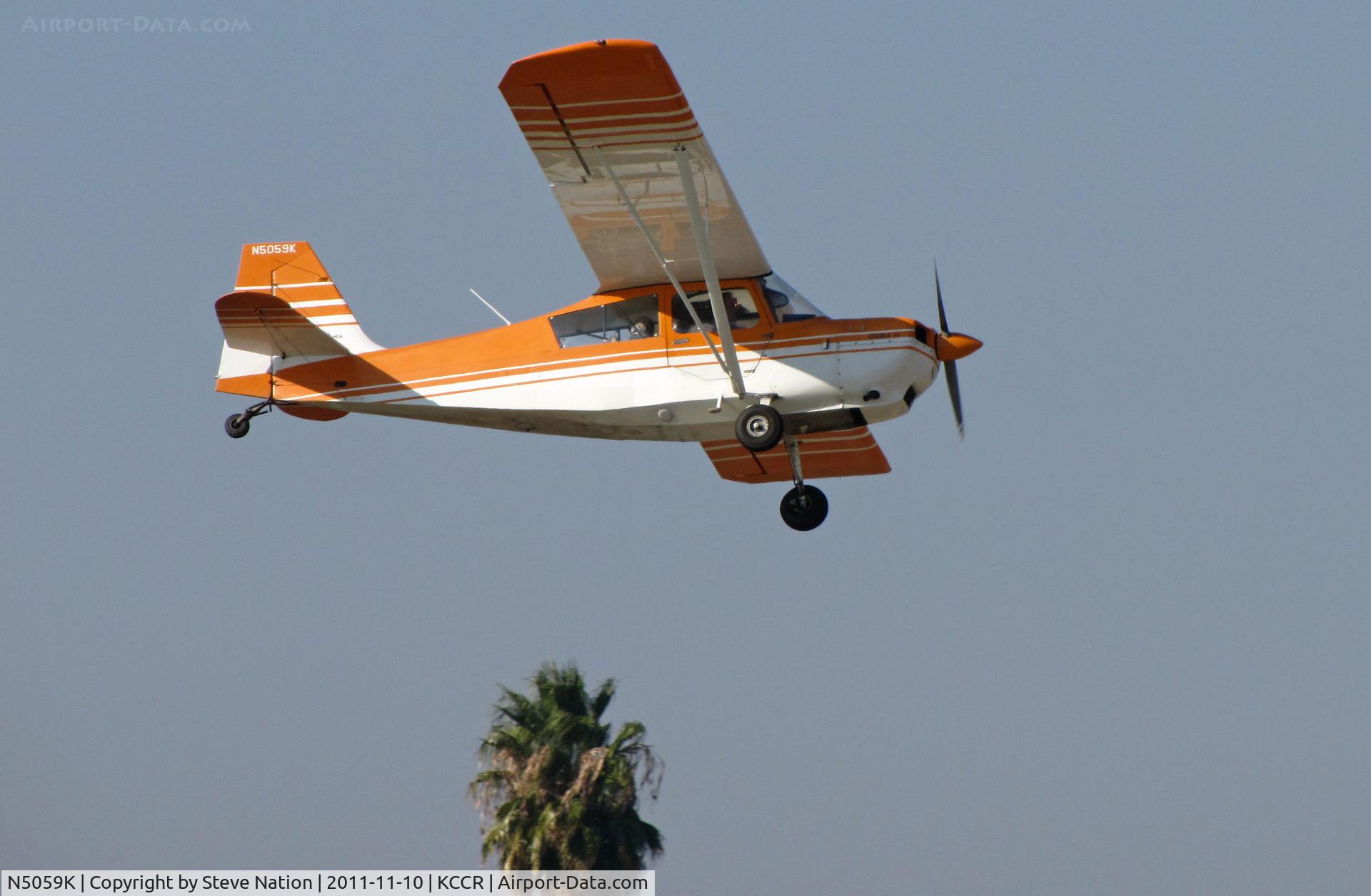 N5059K, 1979 Bellanca 7GCAA C/N 387-79, Locally-based 1979 Bellanca 7GCAA on approach to RWY 1L @ Concord, CA