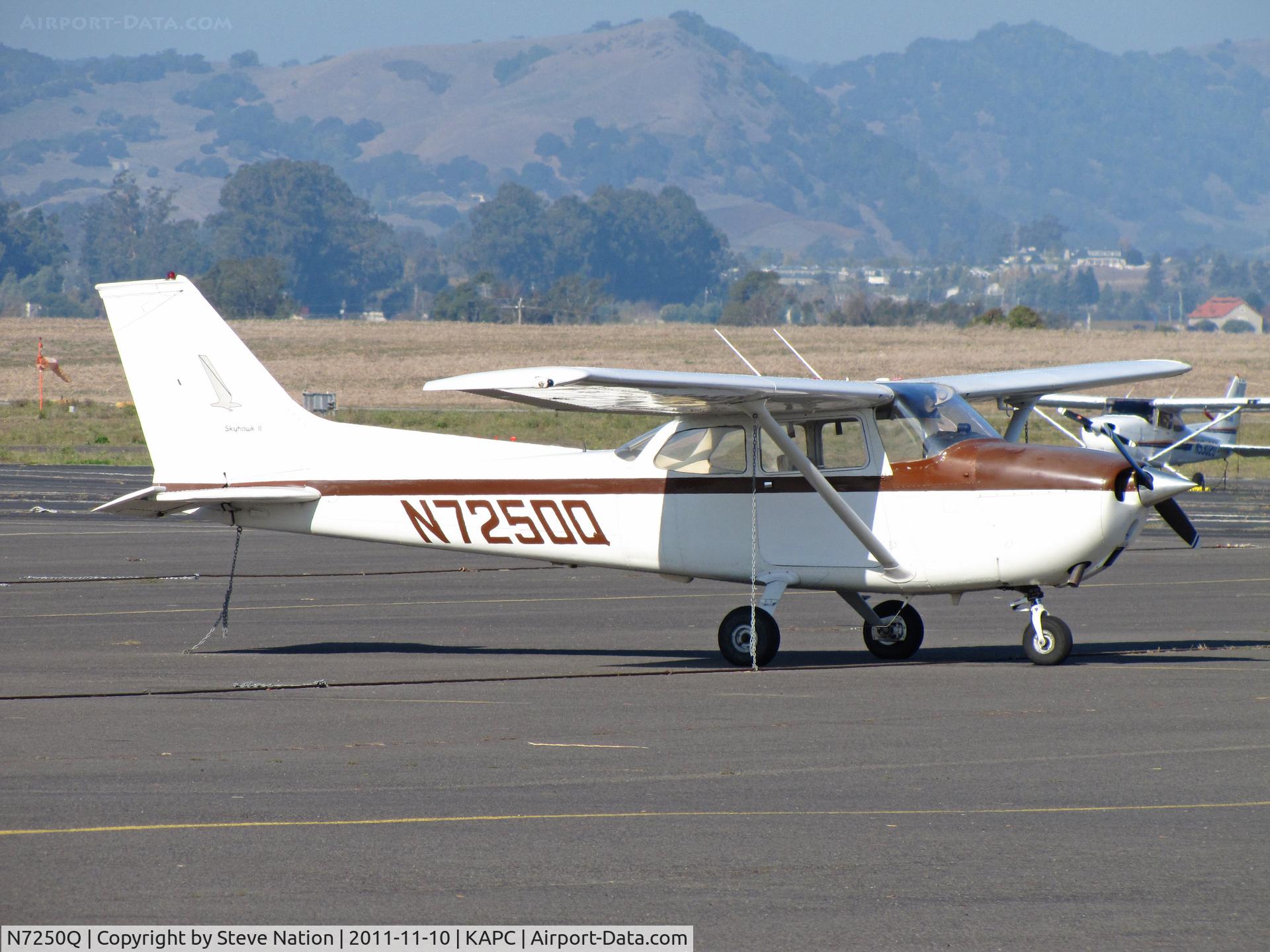 N7250Q, 1972 Cessna 172L C/N 17260550, Sacramento, CA-based 1972 Cessna 172L visiting Napa, CA