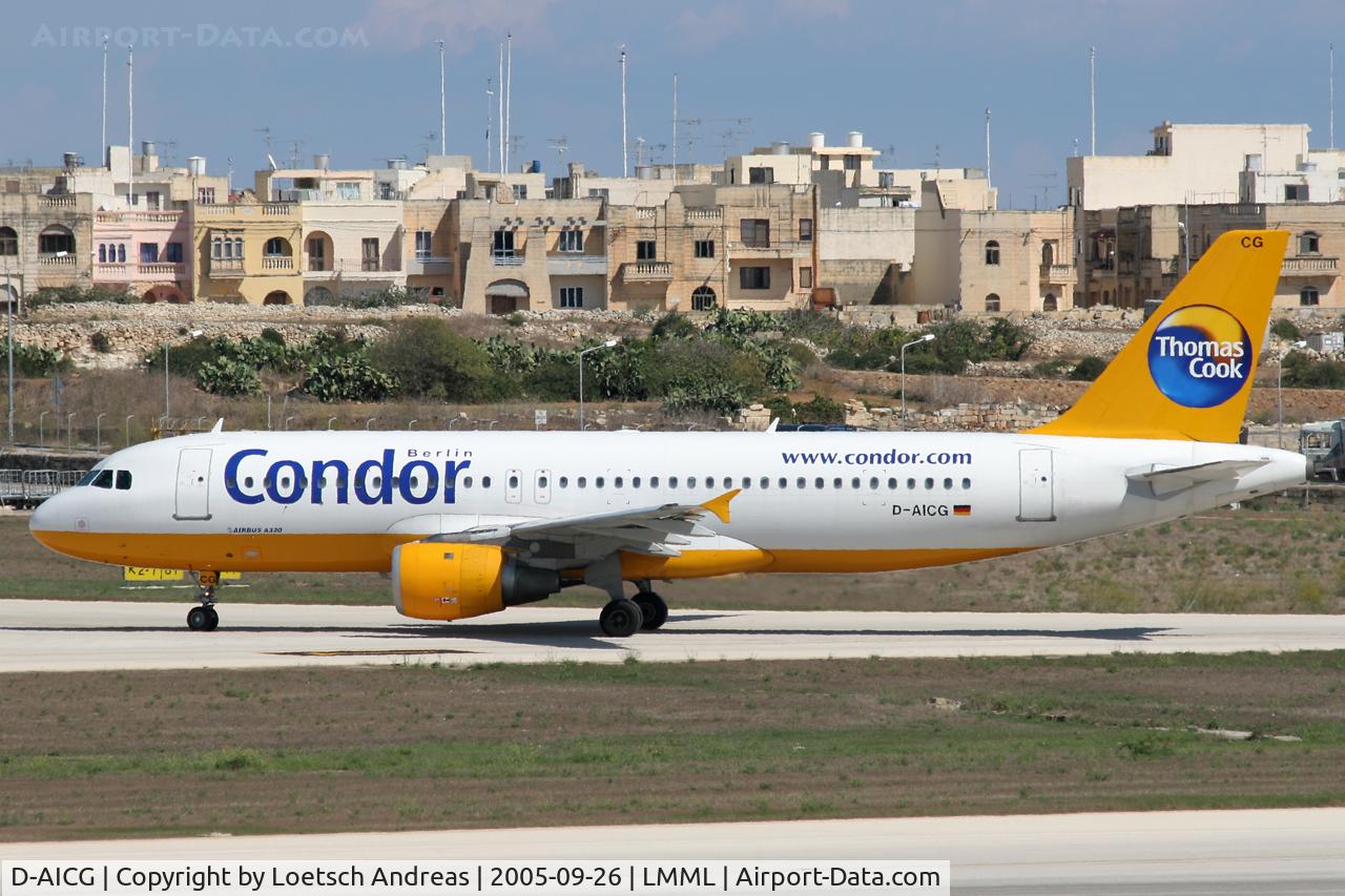 D-AICG, 1999 Airbus A320-212 C/N 0957, taxi to ramp